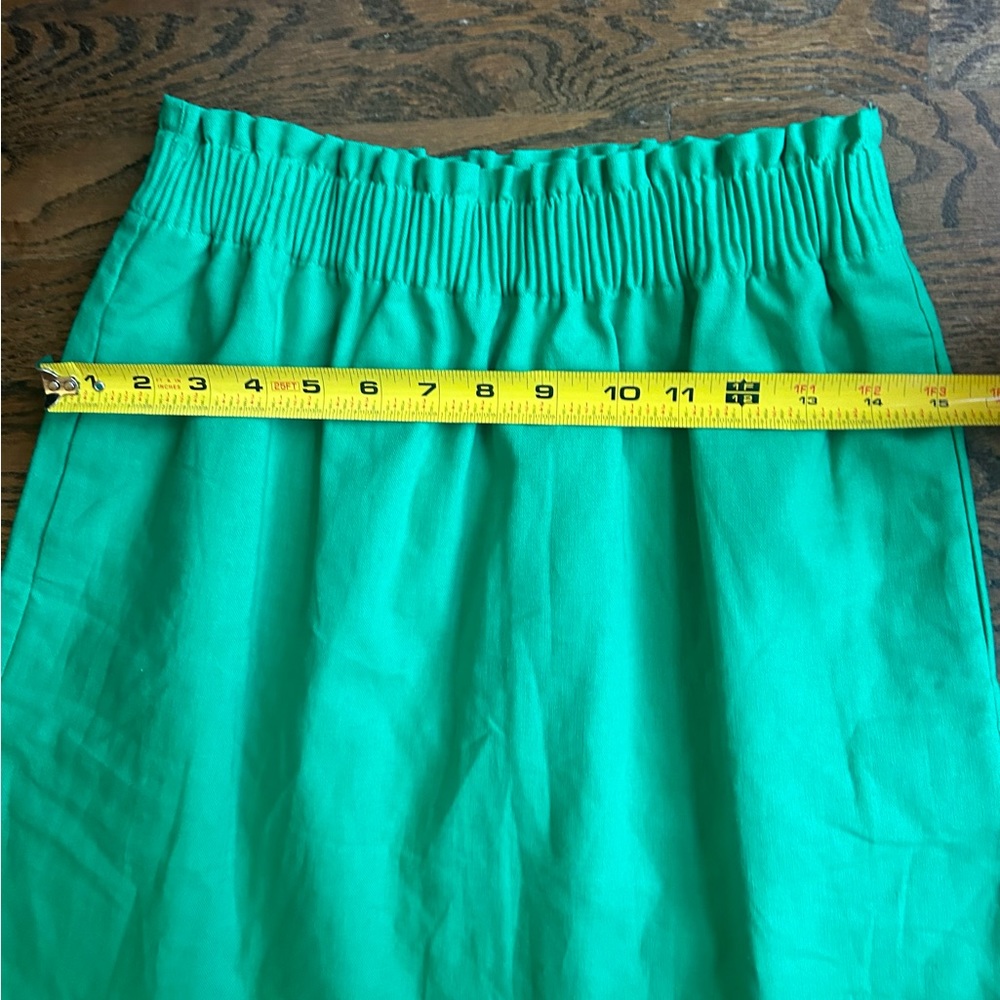 NWT Kelly Green J. Crew Sidewalk Skirt - Stretch Waist - Size 2 - Picture 3 of 4